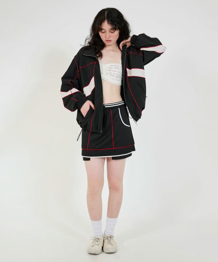 FINAL-SALE スポーティー ミニスカート TINA：JOJUN 全2色