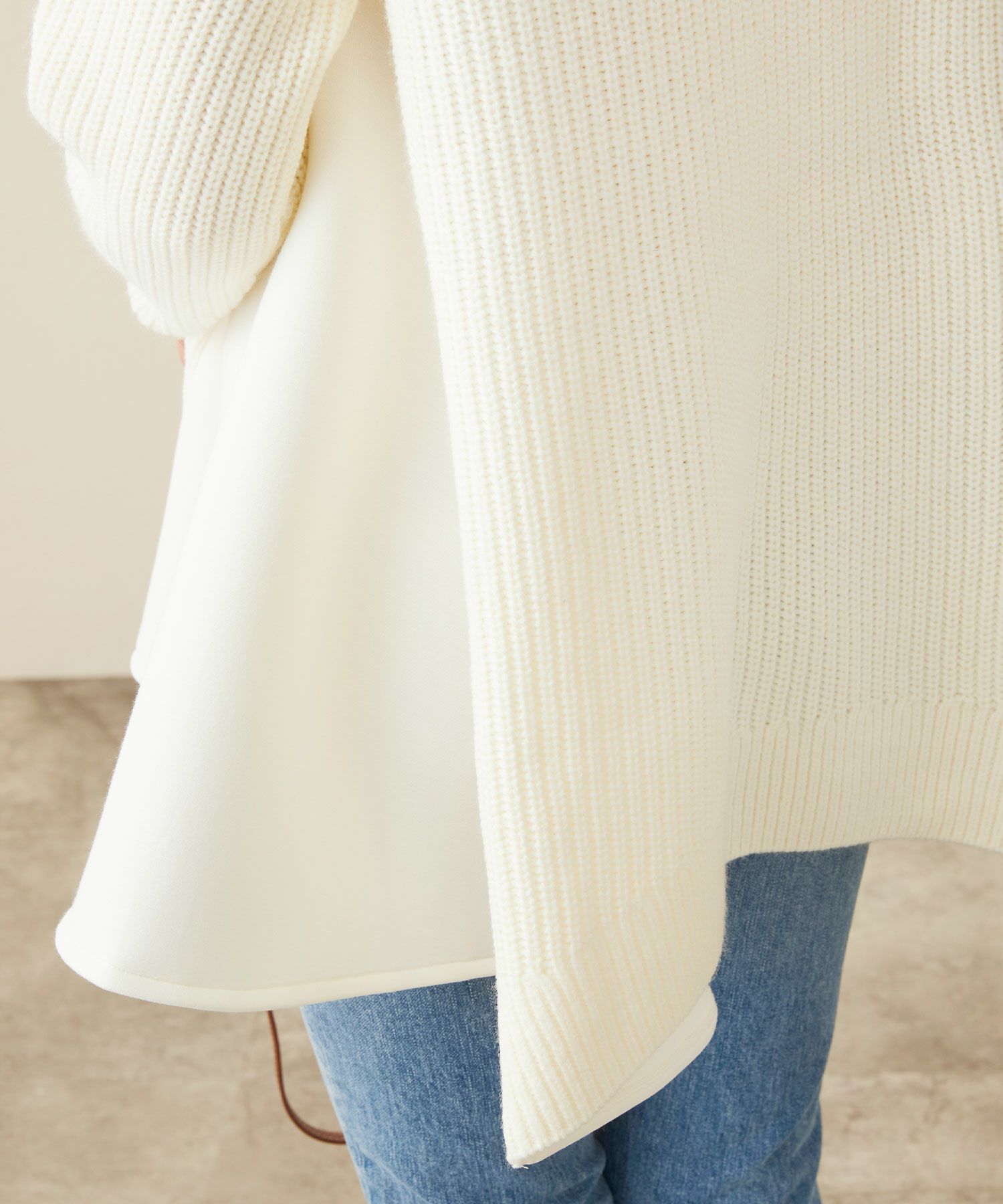 手洗い可 トップス ニット レディース ざっくり ローゲージ かわいい 人気 オフィス きれいめ 秋冬春 ジョイントスペース