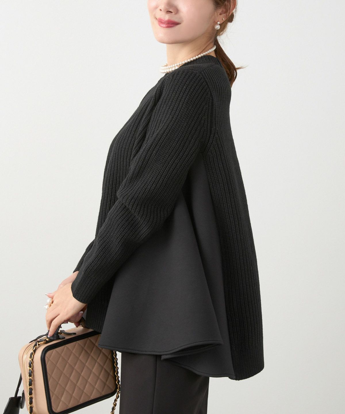 手洗い可 トップス ニット レディース ざっくり ローゲージ かわいい 人気 オフィス きれいめ 秋冬春 ジョイントスペース