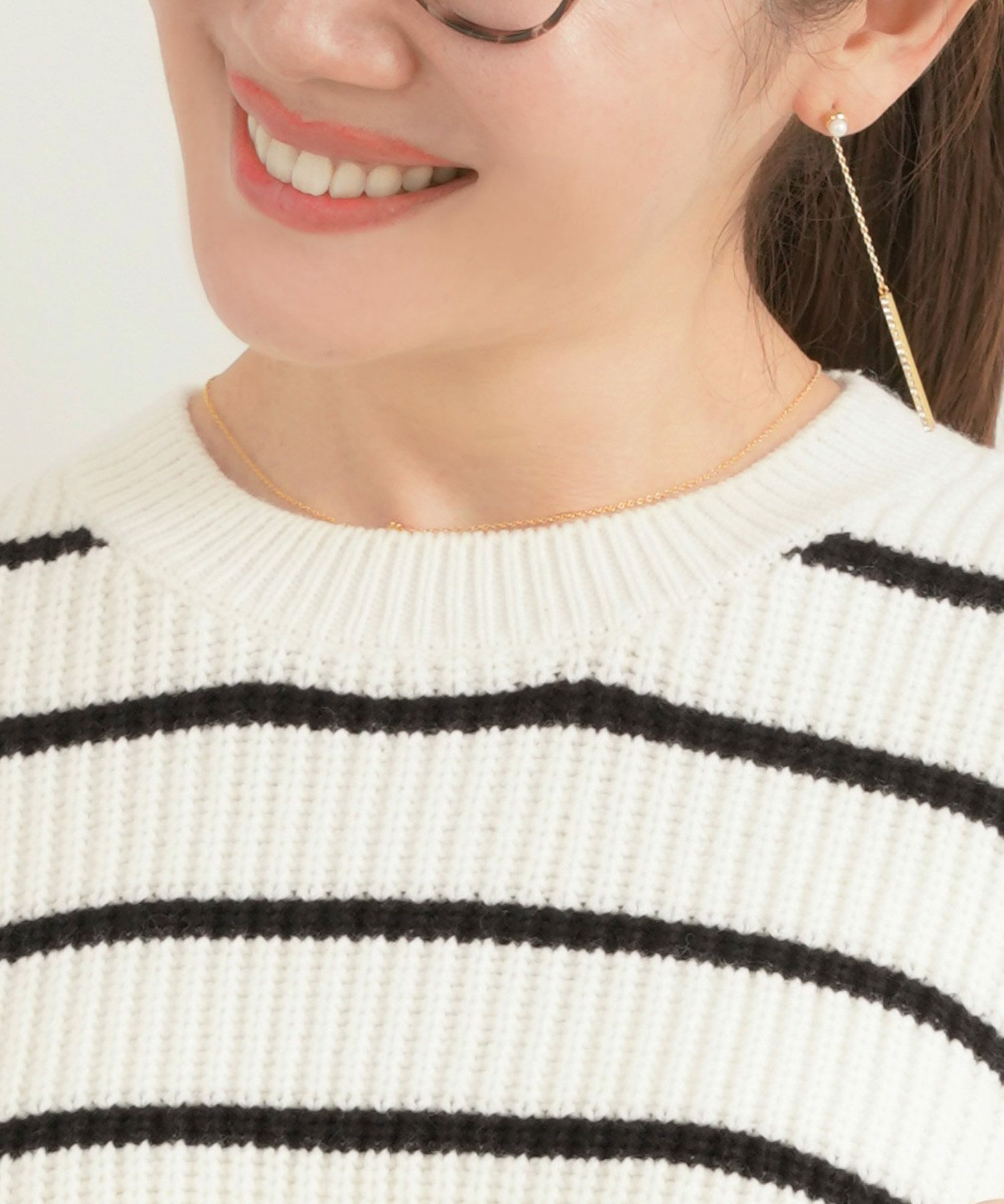 手洗い可 トップス ニット レディース ざっくり ローゲージ かわいい 人気 オフィス きれいめ 秋冬春 ジョイントスペース