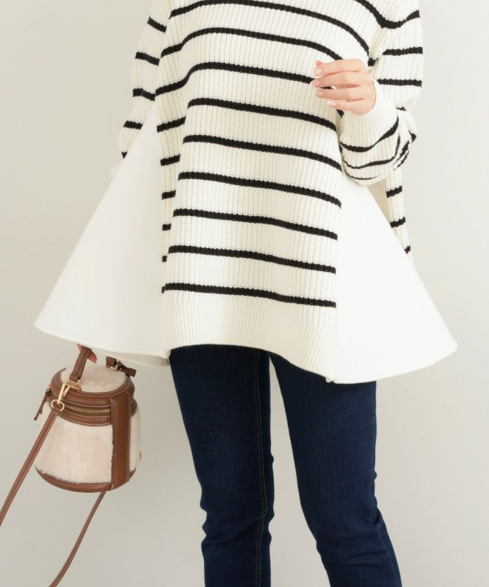 手洗い可 トップス ニット レディース ざっくり ローゲージ かわいい 人気 オフィス きれいめ 秋冬春 ジョイントスペース