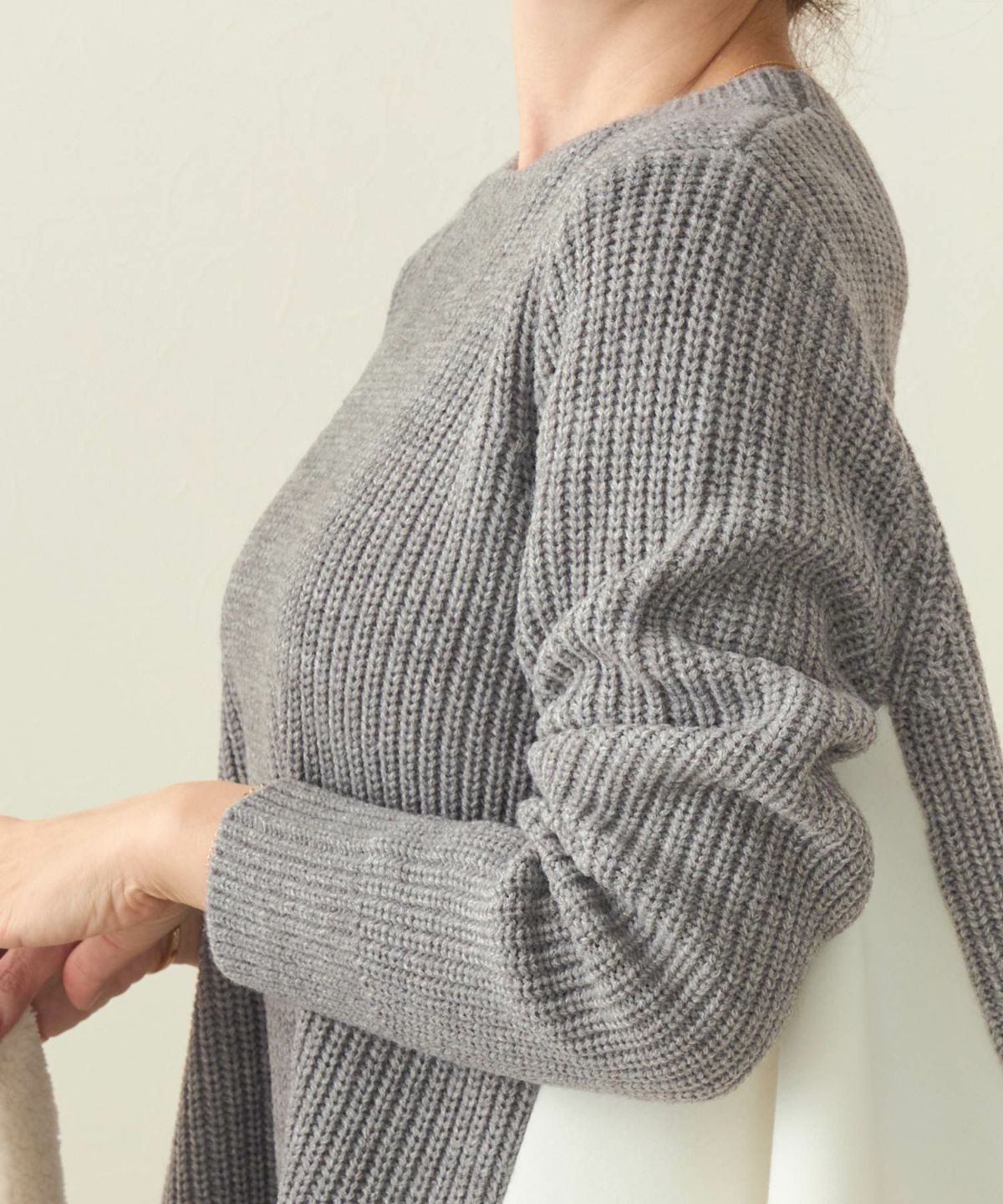 手洗い可 トップス ニット レディース ざっくり ローゲージ かわいい 人気 オフィス きれいめ 秋冬春 ジョイントスペース