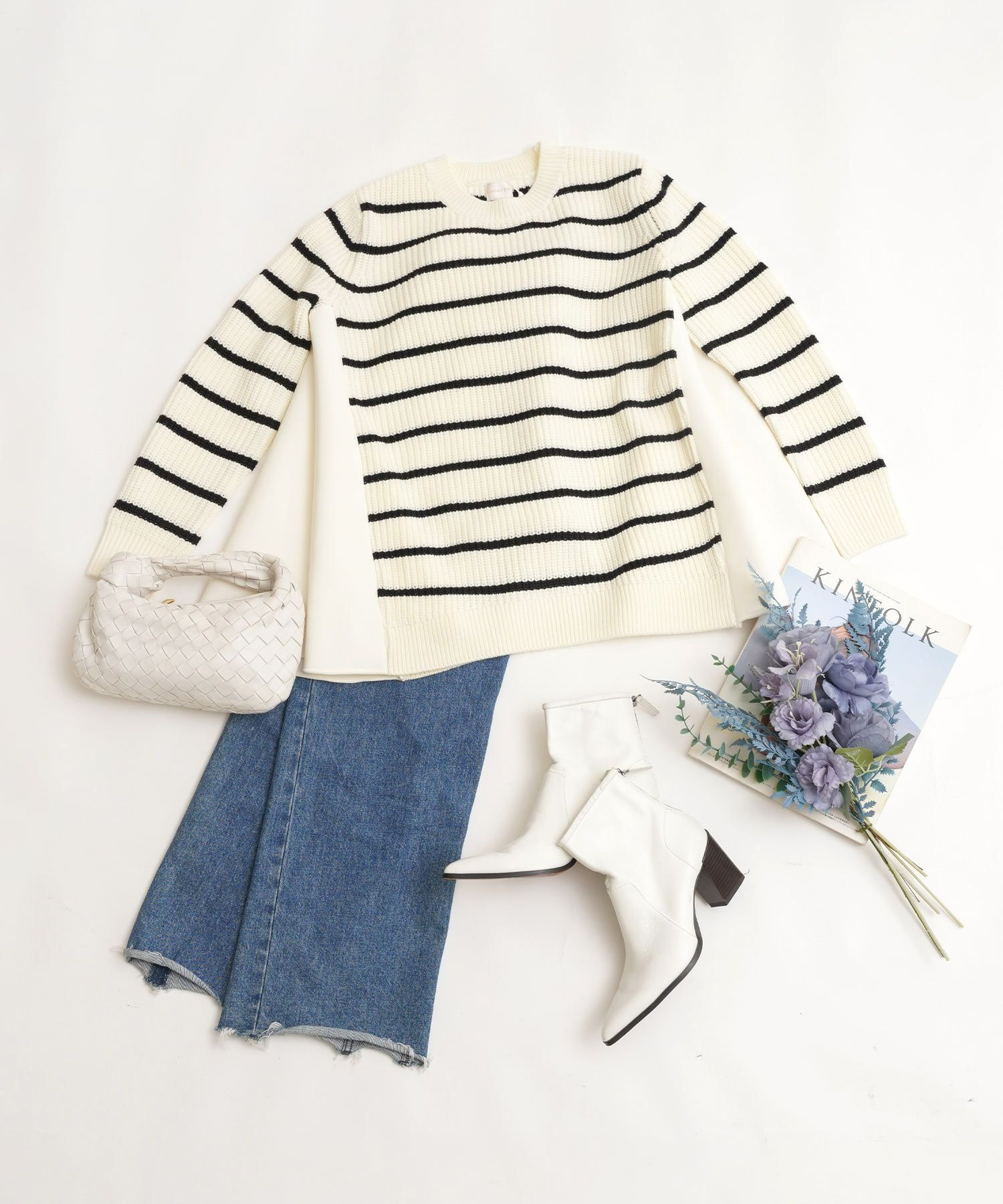 手洗い可 トップス ニット レディース ざっくり ローゲージ かわいい 人気 オフィス きれいめ 秋冬春 ジョイントスペース