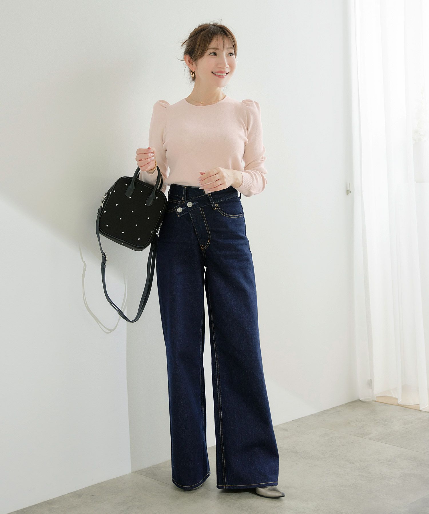 新色追加 手洗い可 セットアップ対応可 大人カジュアル オフィス 長袖 シンプル ベーシック 着回し ジョイントスペース