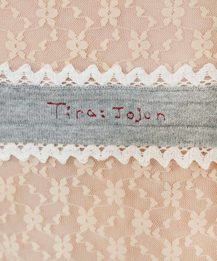 刺繍入り ニットビスチェ TINA：JOJUN 全2色｜tnj421-0774【1】
