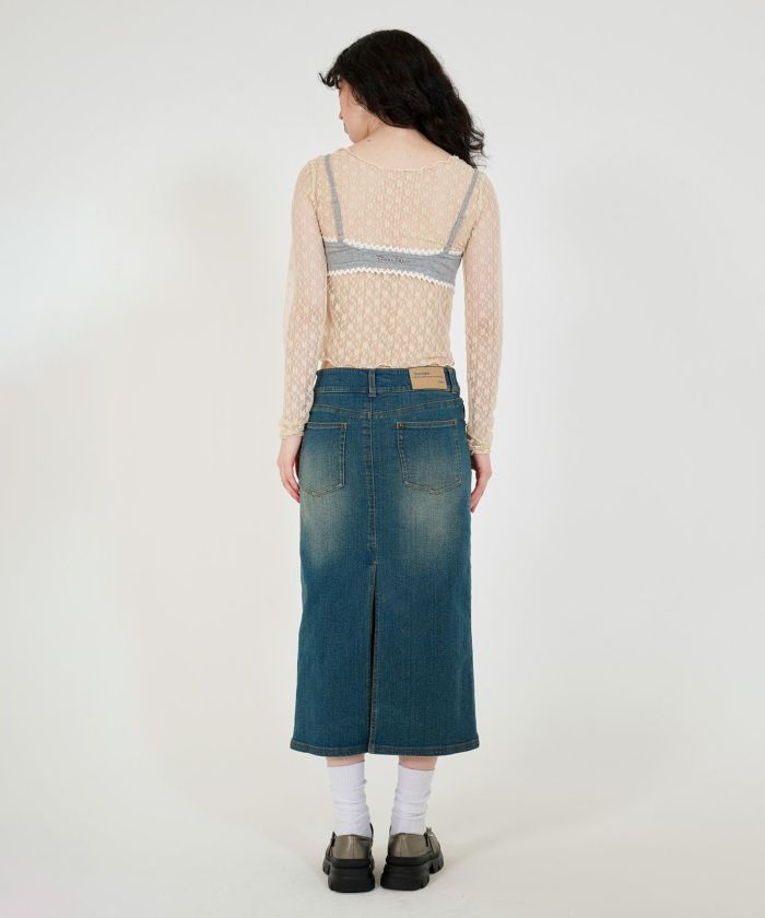 刺繍入り ニットビスチェ TINA：JOJUN 全2色｜tnj421-0774【1】
