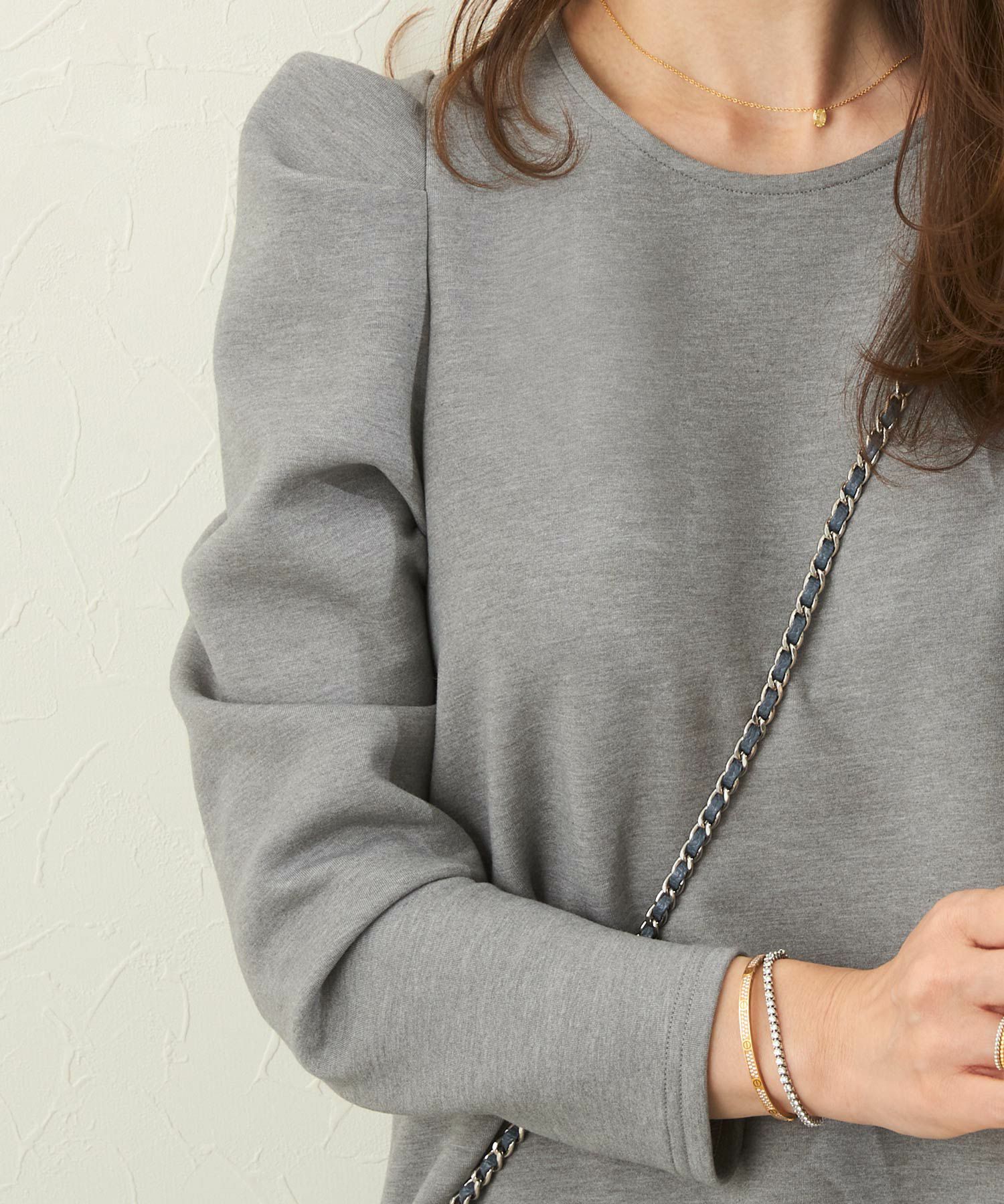 洗濯可/ワンピース/長袖/タックスリーブ/ロング丈/上品/大人/可愛い