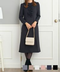 ギャザーフリル リラックス ワンピース Prima Scherrer