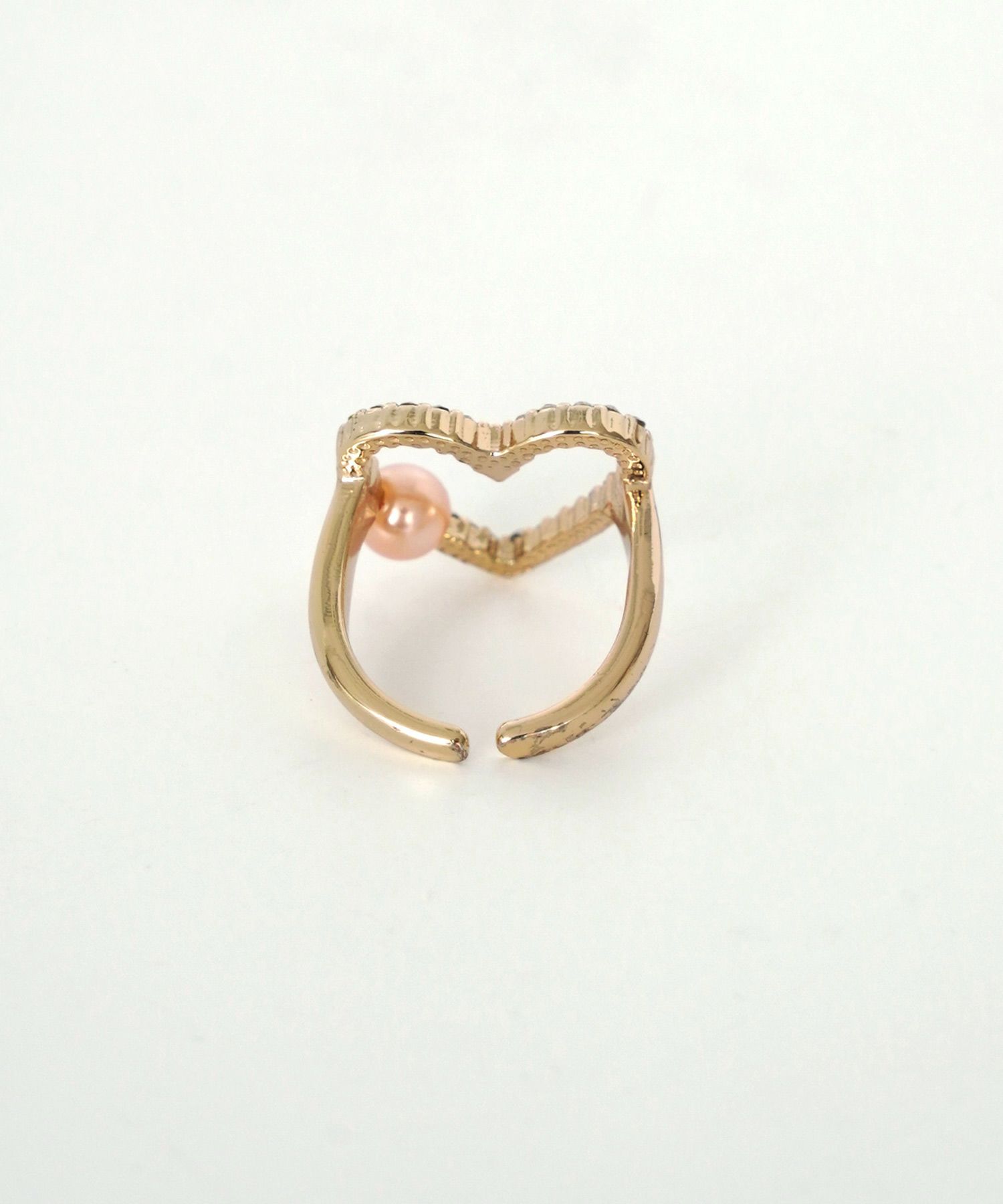 レディース/リング/ファッションリング/樹脂パール/カラーパール/イミテーション/ビジュー/春/夏/秋/冬/ゴールド