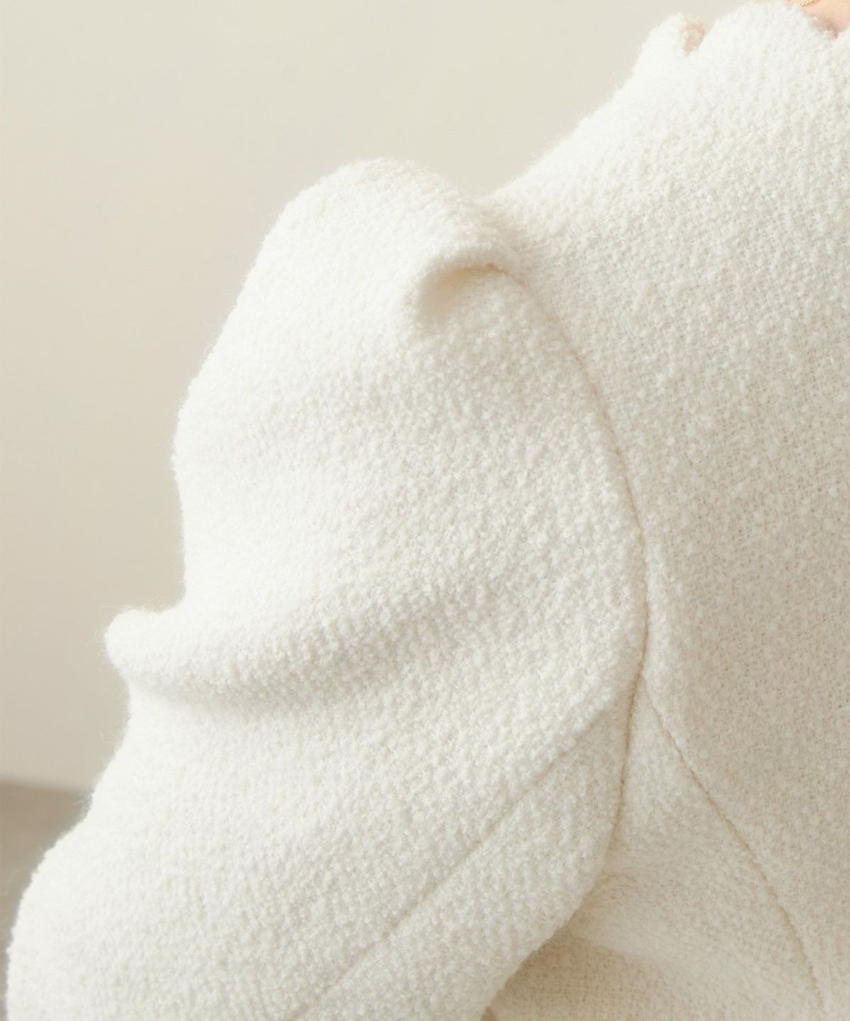 トップス/アウター/ジャケット/スカラップ/バラエティボタン/長袖/上品/大人/可愛い