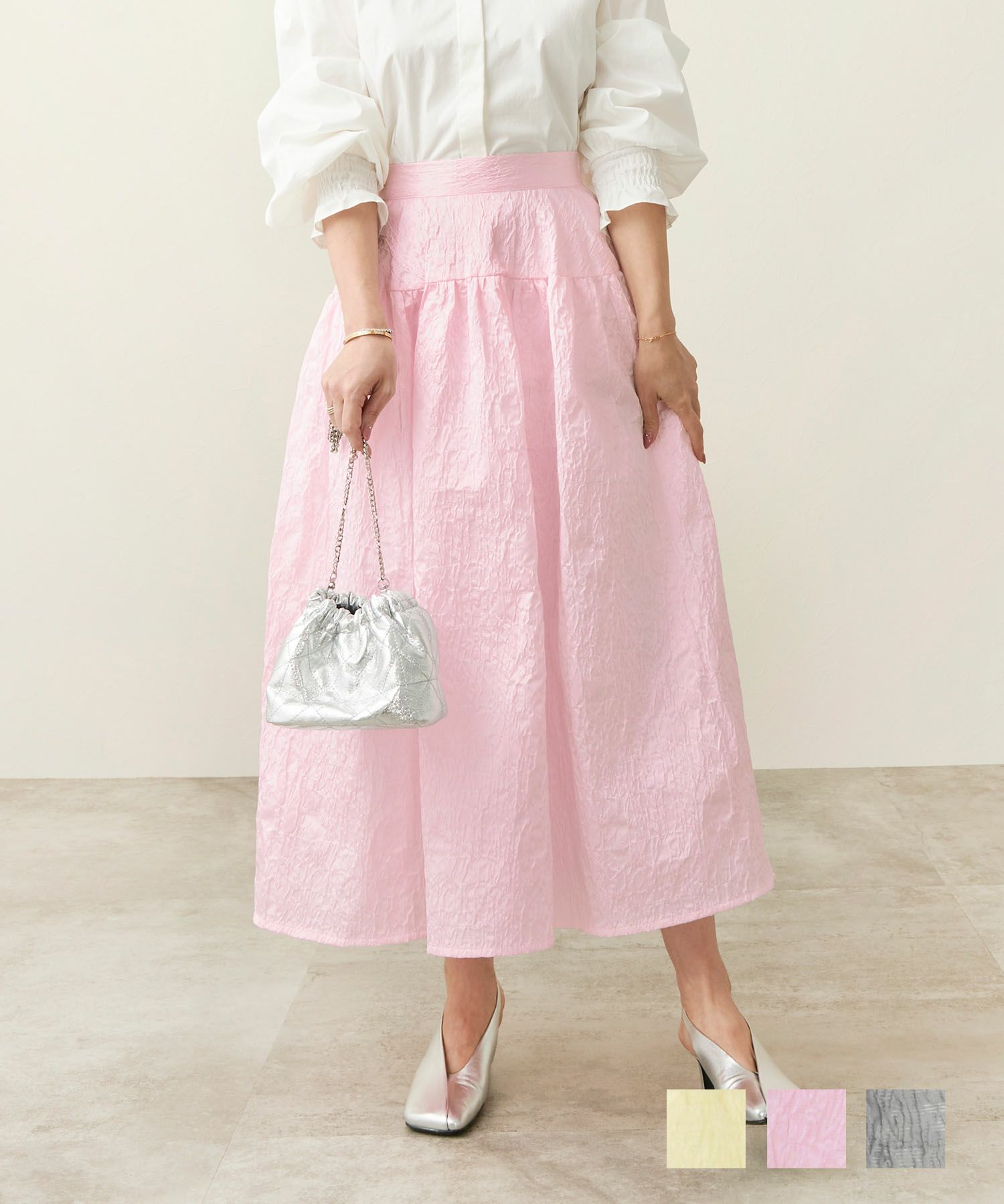 新品 ロージーモンスター リトルフラワー ジャガードスカート 花柄  