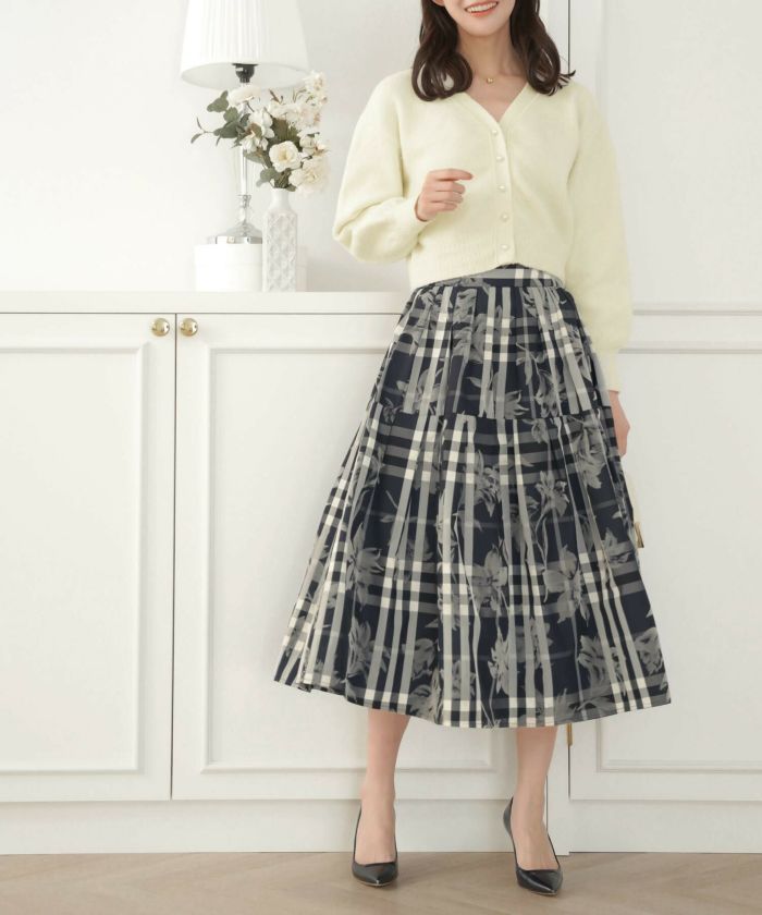 CARVEN（カルヴェン） 台形　ミニスカート　柄
