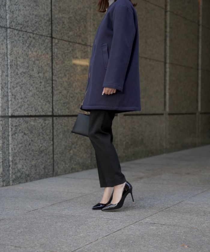 Winter-SALE セレクト ミドル丈 メルトン コート HUIT 全2色｜hit181