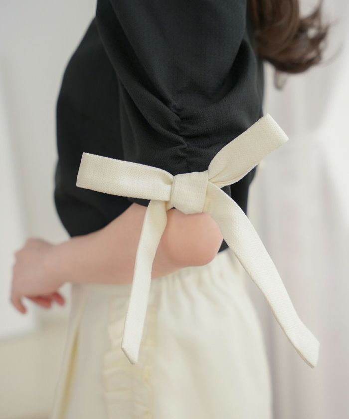 【DRAWER】21AW ギャザー リボン シルク ブラウス Yahoo!オークション - 21AW Drawer ドゥロワー ギャザー リボン