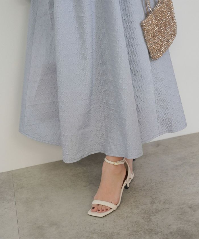 限定Price！SALE カッティングショルダー ジャガード ワンピース