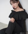 限定Price！SALE ダブルフリル オフショル ニット トップス