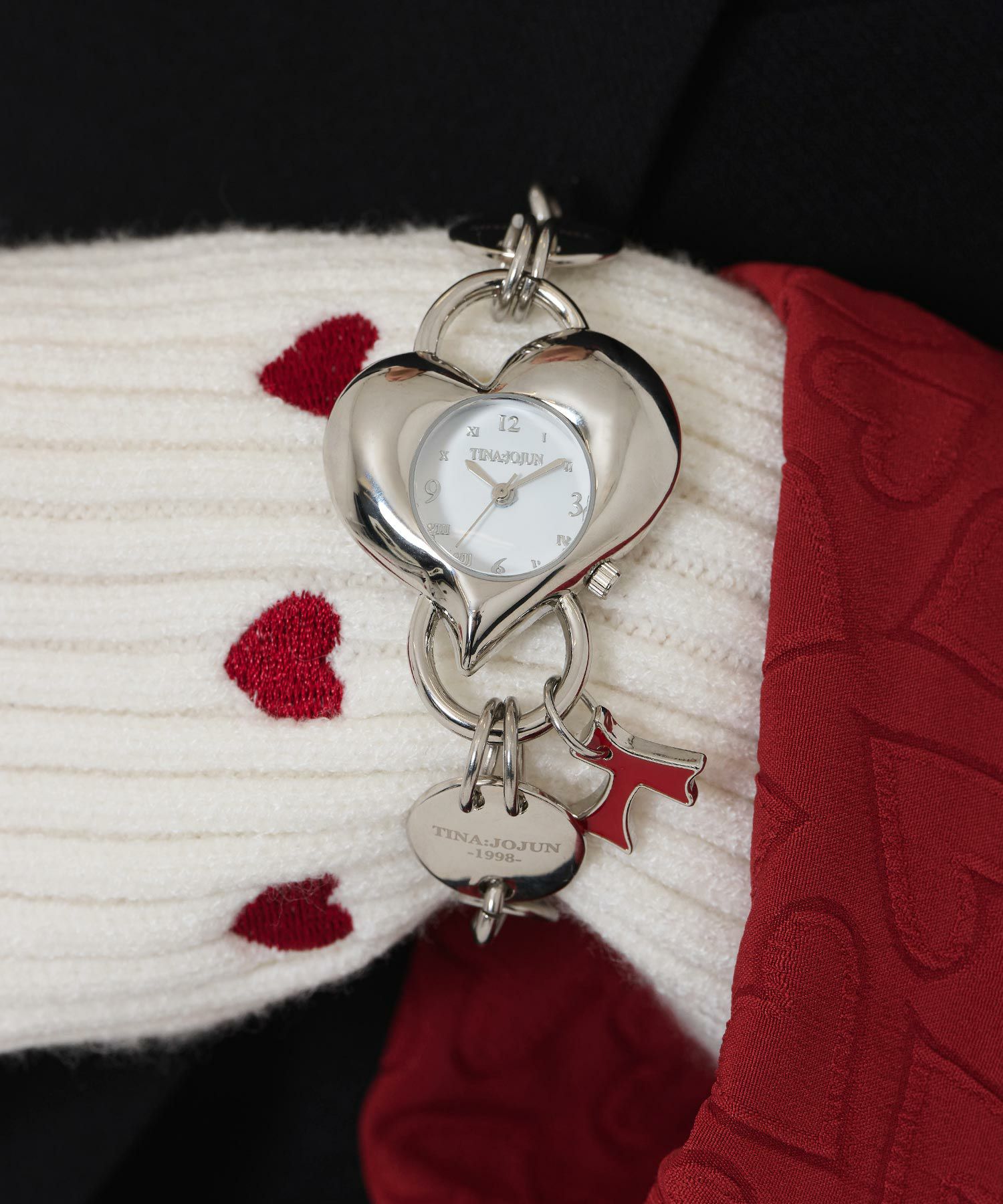 ハート型 時計ブレスレット TINA：JOJUN 全1色｜tnj915-0801【4】 