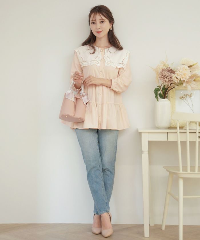 vaniller ブラウス le reve vaniller（ル レーヴ ヴァニレ） ブラウス シャツ セーラー襟