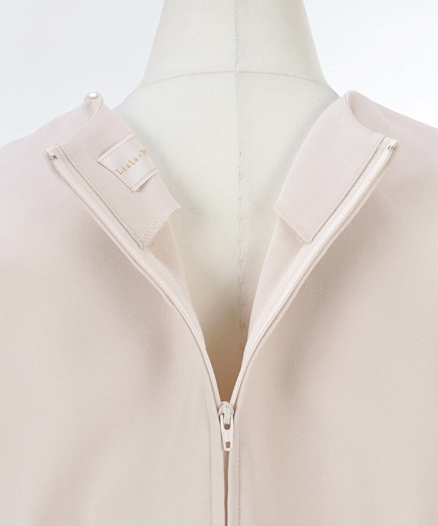 オケージョン/Iライン/アシメパール/アシンメトリー/ポケット/美ライン/肩タック/上品/タイト