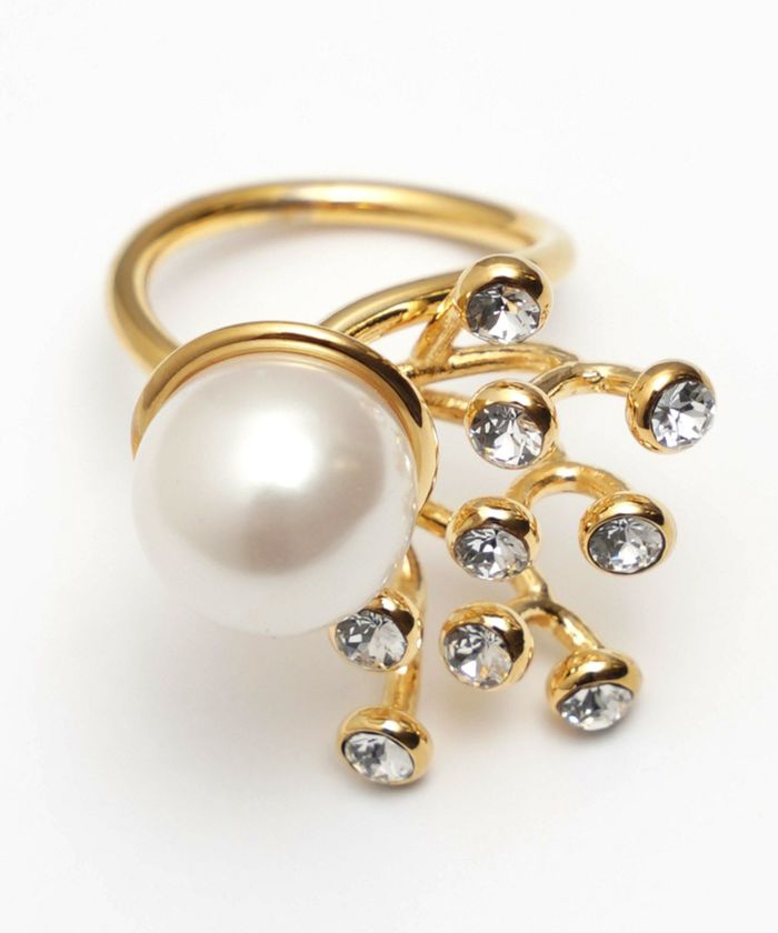 クラウン パール リング Crown Pearl Ring