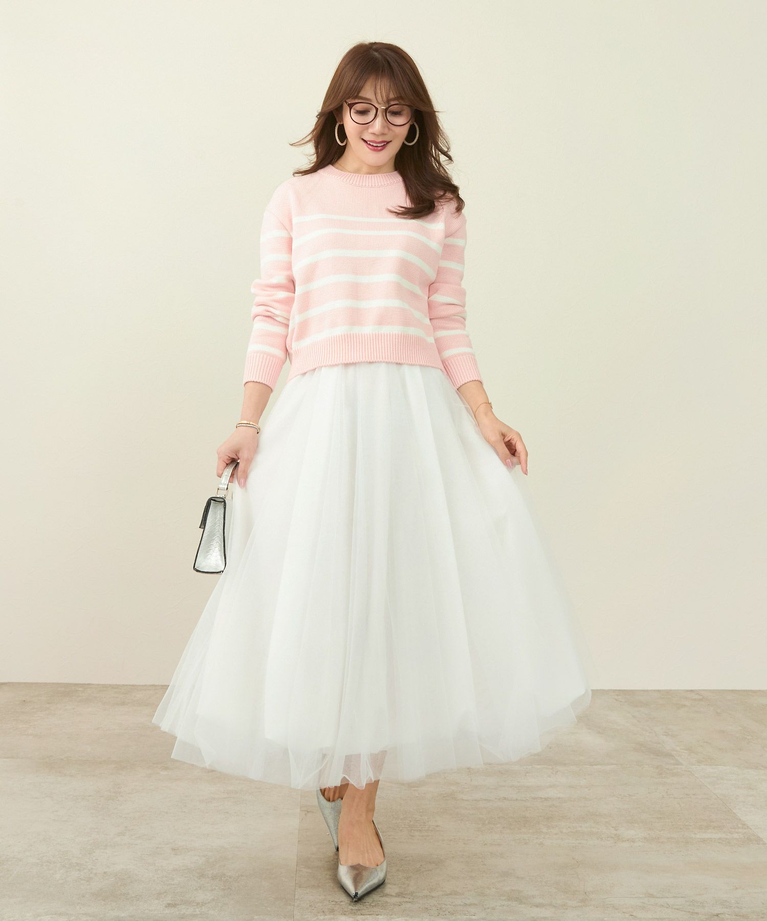 手洗い可/ボトムス/スカート/チュール/バルーン/ホック&ファスナー/大人/可愛い/上品