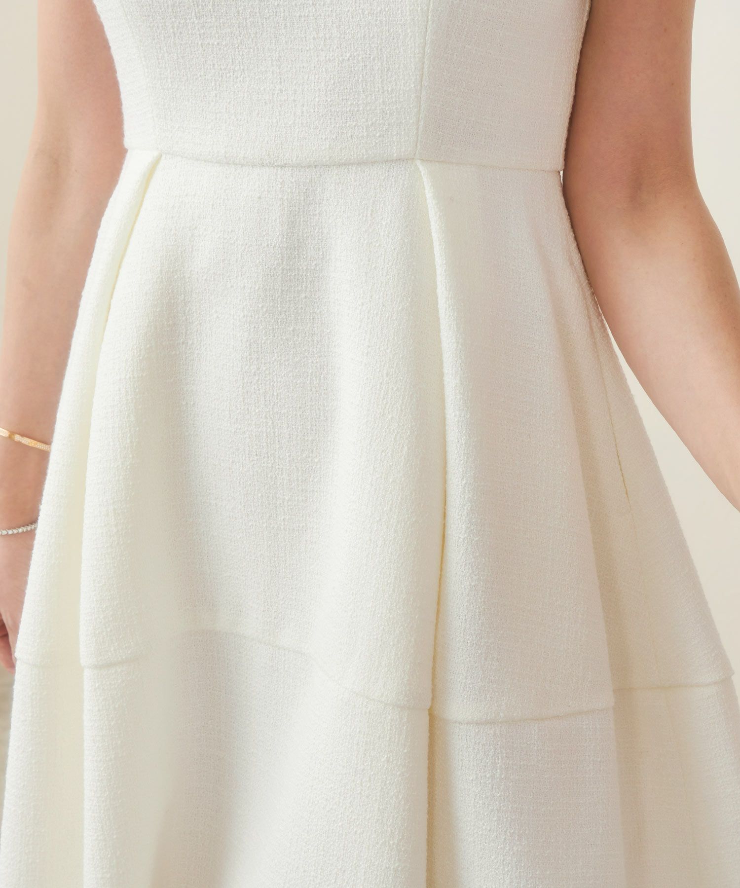 Winter-SALE ツイード フリンジ ワンピース Liala×PG 全2色｜lpg341