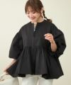 ジャケットアウターショート丈レディース秋冬春黒ゆったり軽い撥水ジッパー付きボタンなし