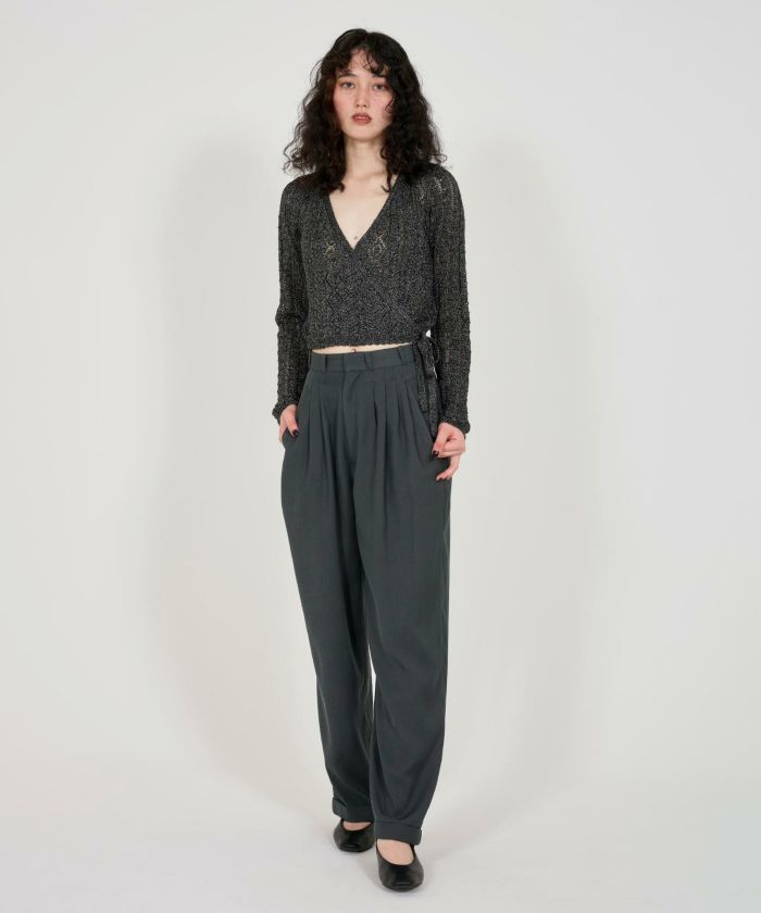 ダニエラグレジス カシュクール コットン ニット Early-Autumn-SALE 透かし編み カシュクールニット TINA：JOJUN
