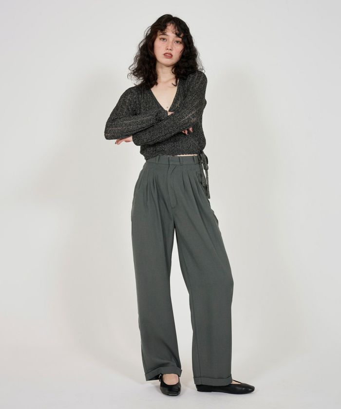 （訳ありセール 格安） 4タック テーパードパンツ TINA：JOJUN 全2色｜tnj711-0826【1】 Pants