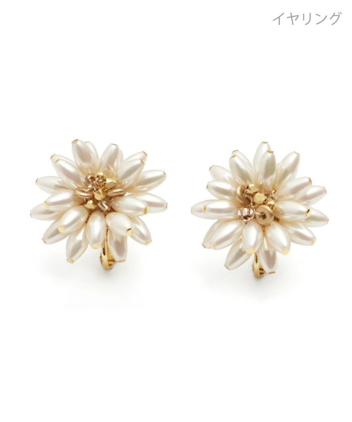 パール フラワー ピアス イヤリング Pearl Flower Pierce Earring