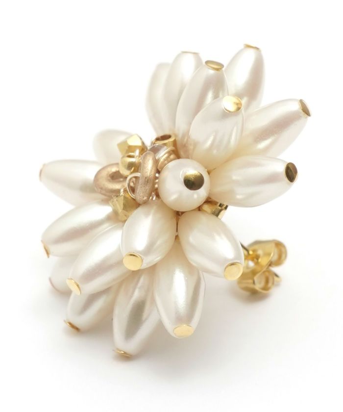 パール フラワー ピアス イヤリング Pearl Flower Pierce Earring