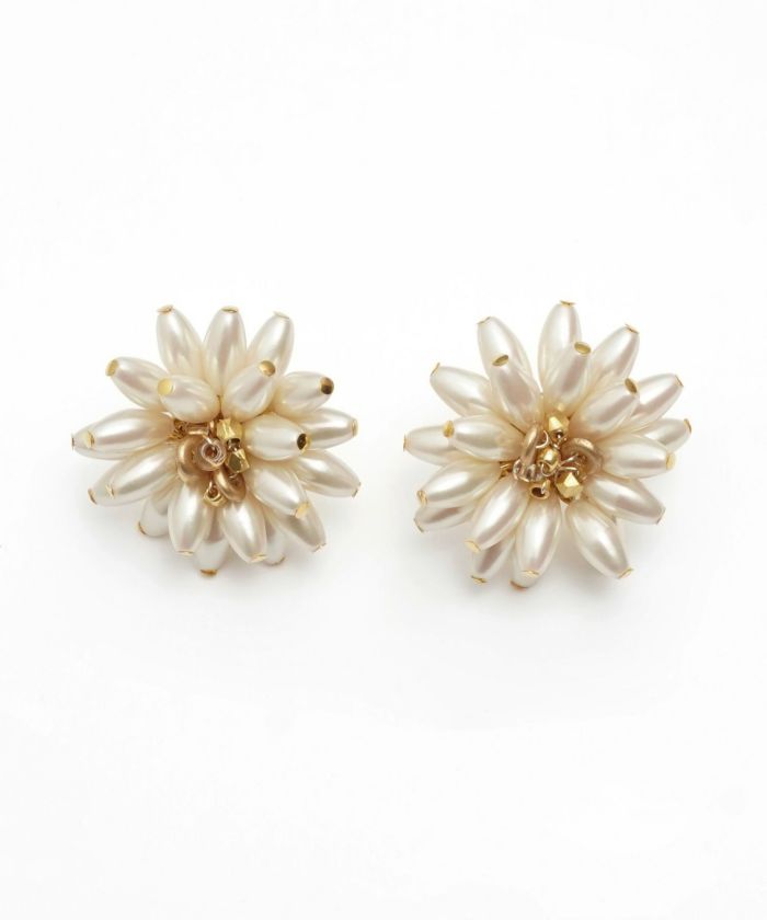 パール フラワー ピアス イヤリング Pearl Flower Pierce Earring