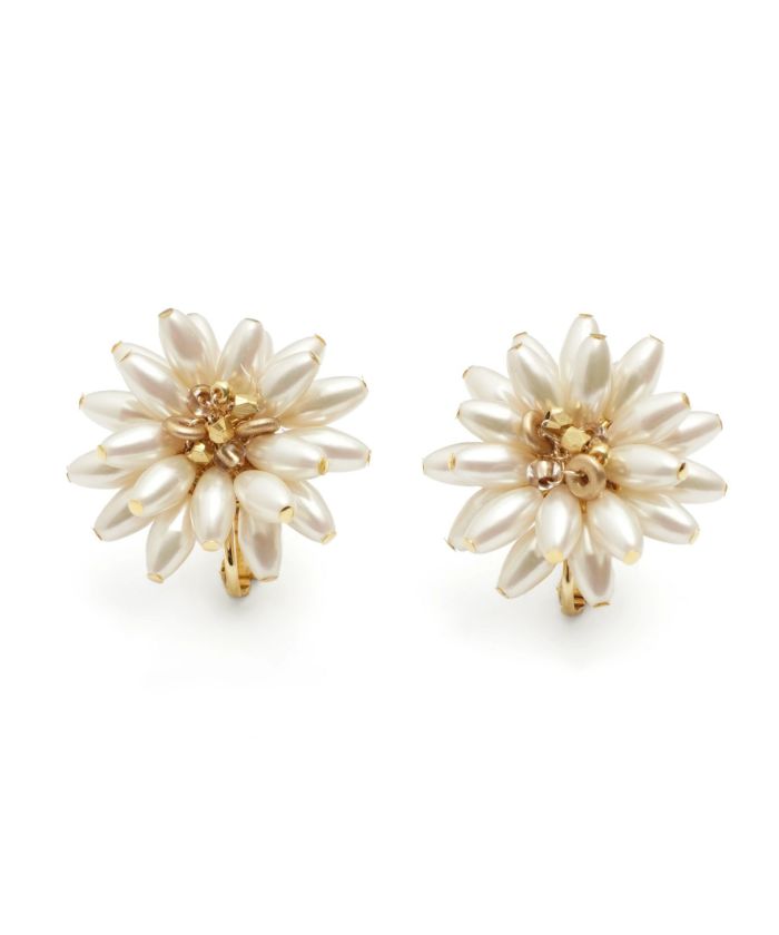 パール フラワー ピアス イヤリング Pearl Flower Pierce Earring