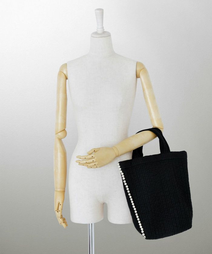 ちょここさま専用　マイクロパールヌビトートバッグ　2点 パールトリム ヌビ バッグ ミニ HUIT（トートバッグ）｜HUIT