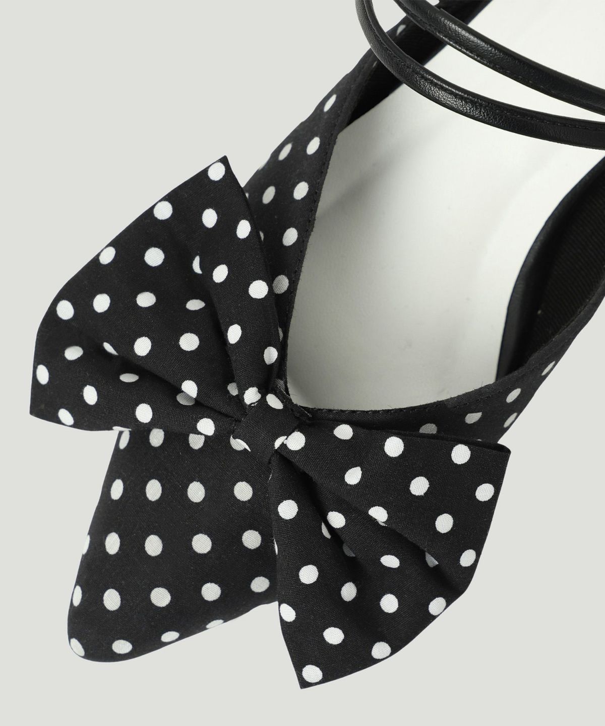 ミュール/セレクト/2way/リボン/ミュール/アイボリー/ブラック/ドット/S/M/L/LL/春/夏