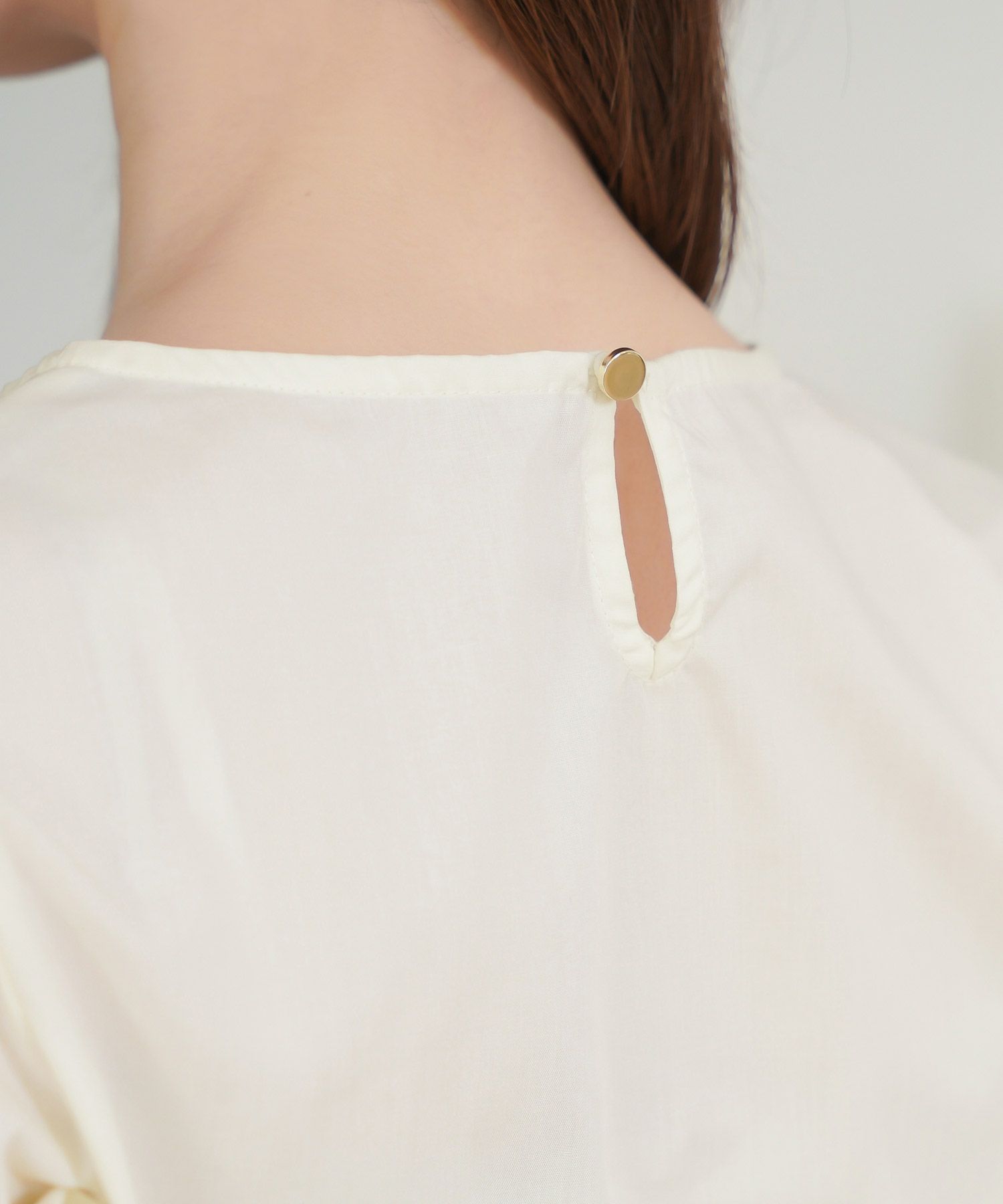 セレクト/ブラウスレディーストップス半袖春マシンウォッシャブル洗えるきれいめオフィスかわいいUVジョイントスペース