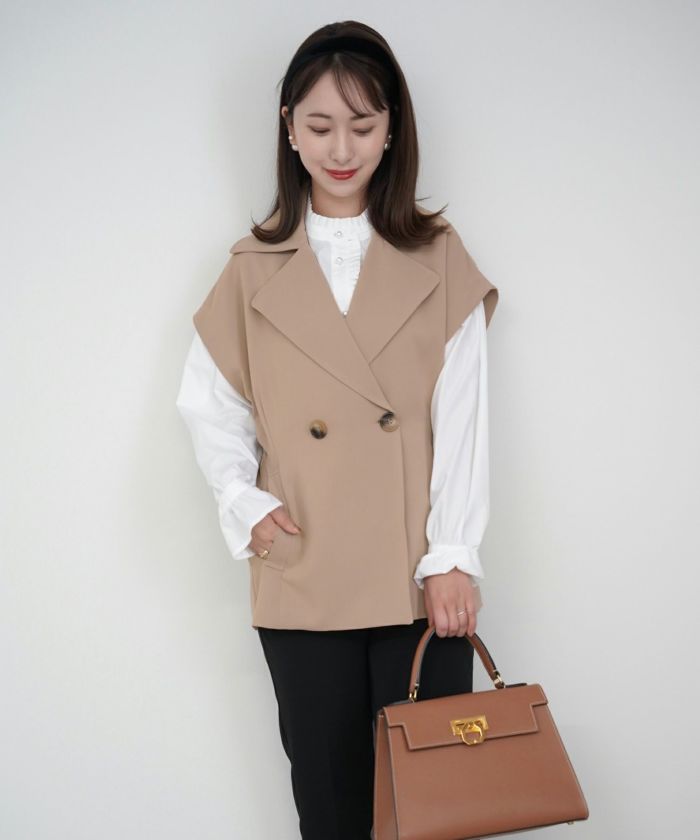 限定Price！SALE 2Way トレンチ ジャケット lieulien×Chika 全2
