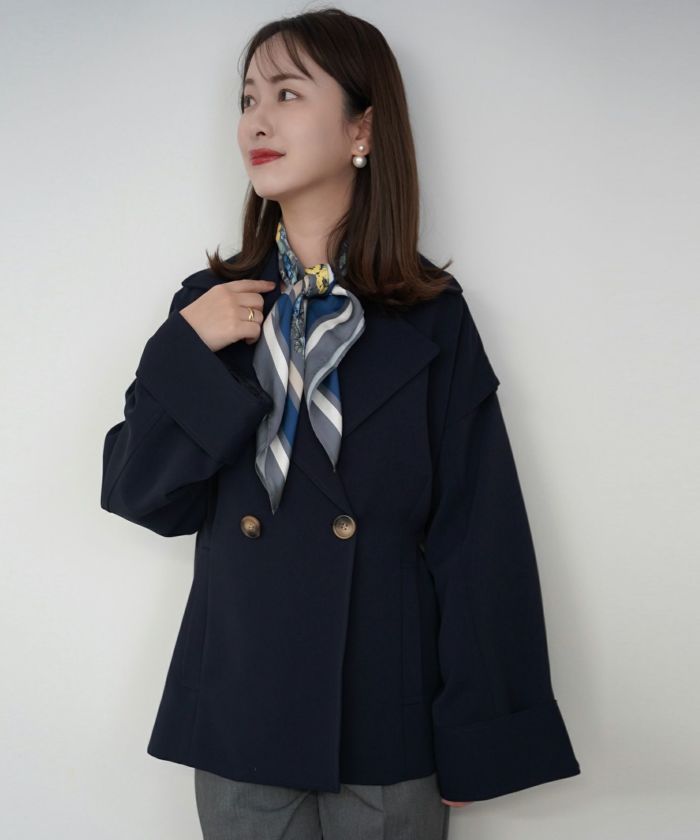 限定Price!SALE 2Way トレンチ ジャケット lieulien×Chika 全2 限定Price!SALE 2Way トレンチ ジャケット lieulien×Chika 全2