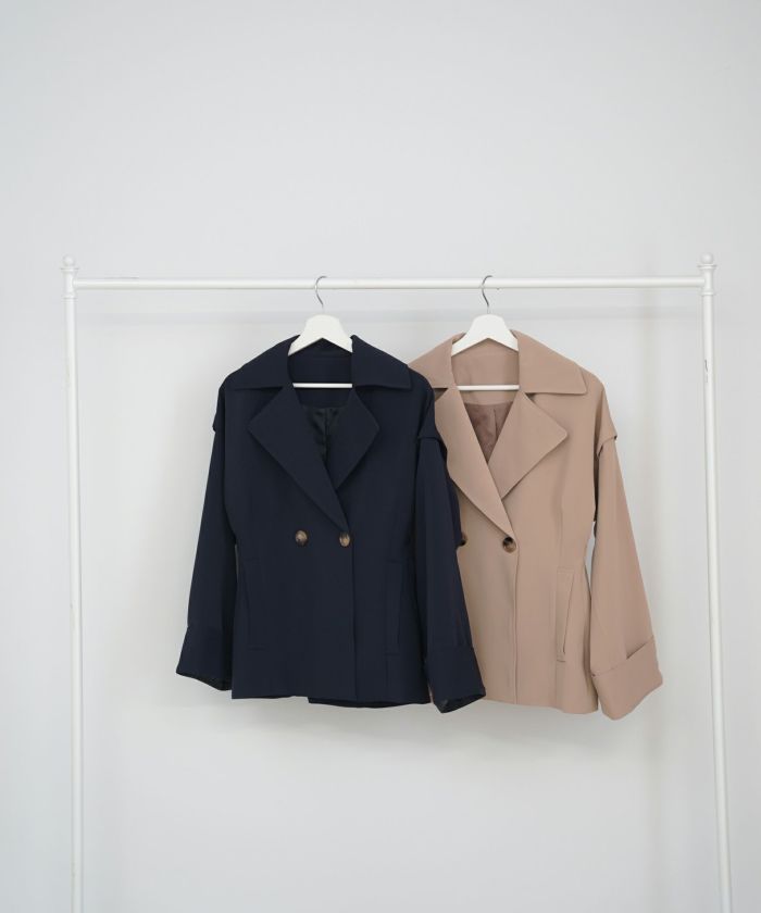限定Price！SALE 2Way トレンチ ジャケット lieulien×Chika 全2