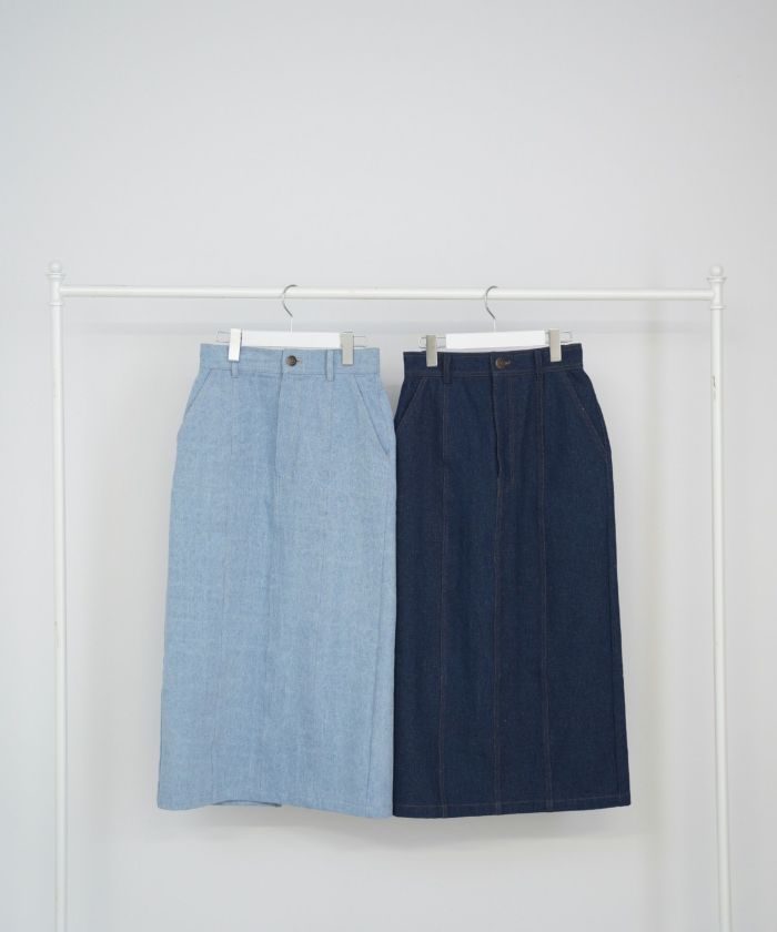 限定Price！SALE デニム ペンシル スカート lieulien×Chika 全2