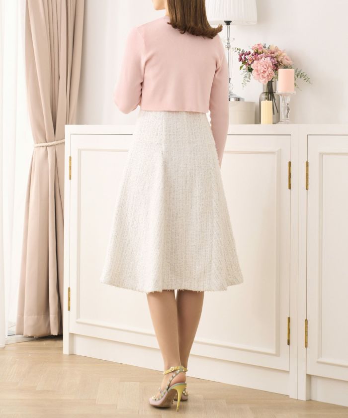 パールトリム ニット ボレロ 長袖 Prima Scherrer 全3色｜psc411-0831