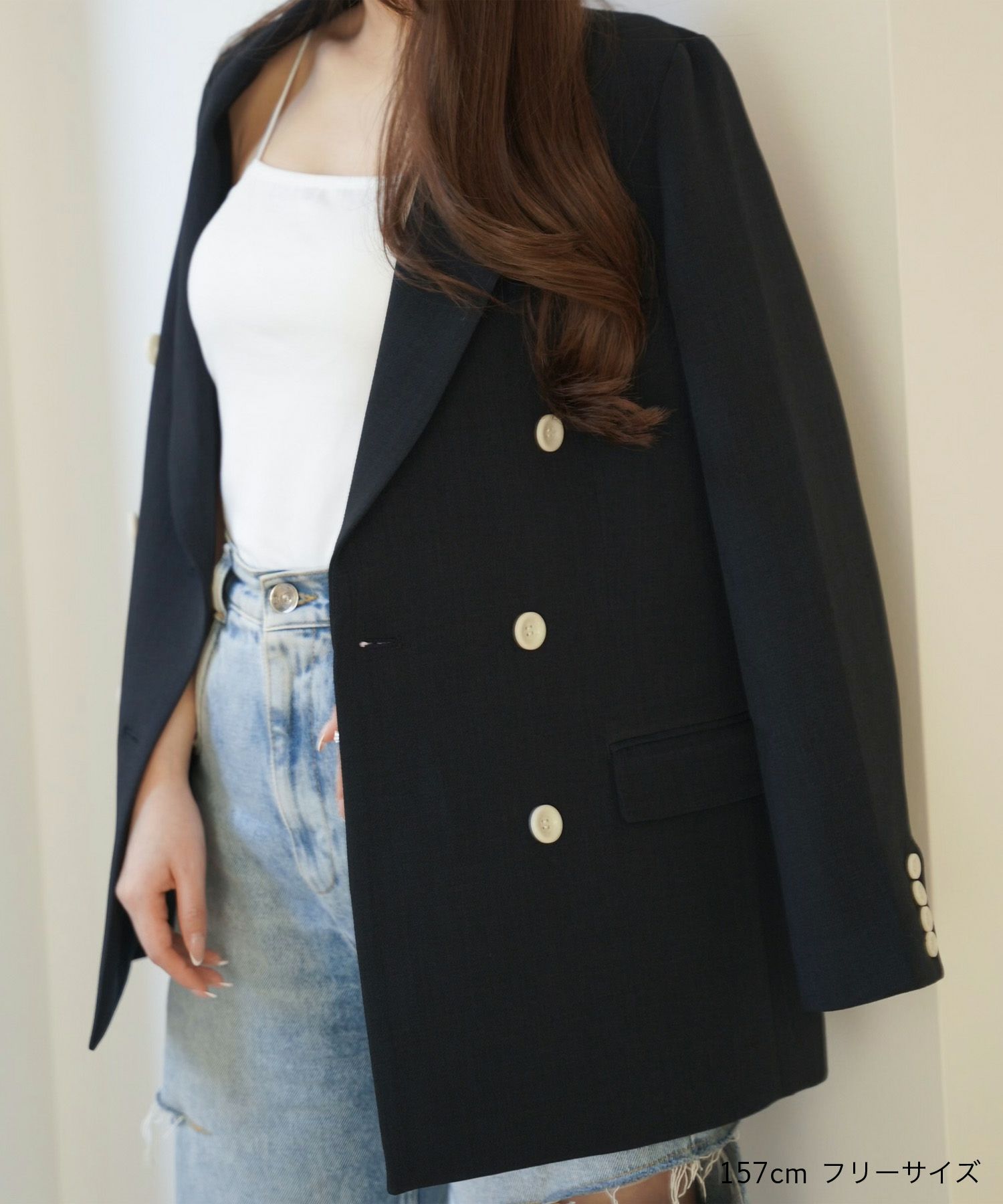限定Price！SALE ダブルブレストジャケット Joint Space×aya 全2色 