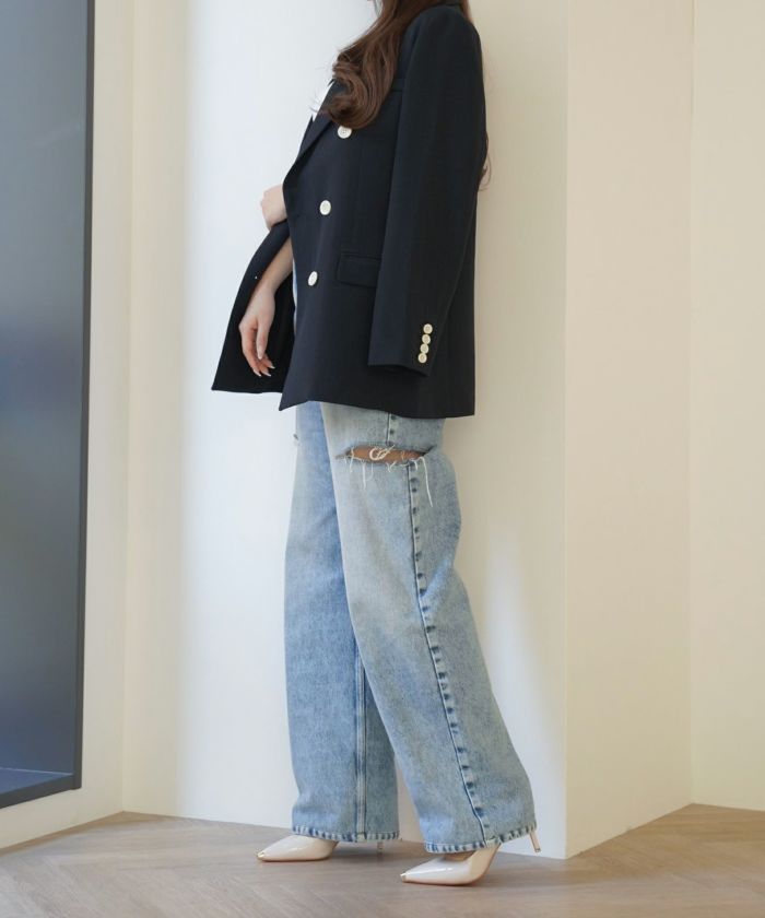 限定Price!SALE ダブルブレストジャケット Joint Space×aya 全2 限定Price!SALE ダブルブレストジャケット Joint Space×aya 全2