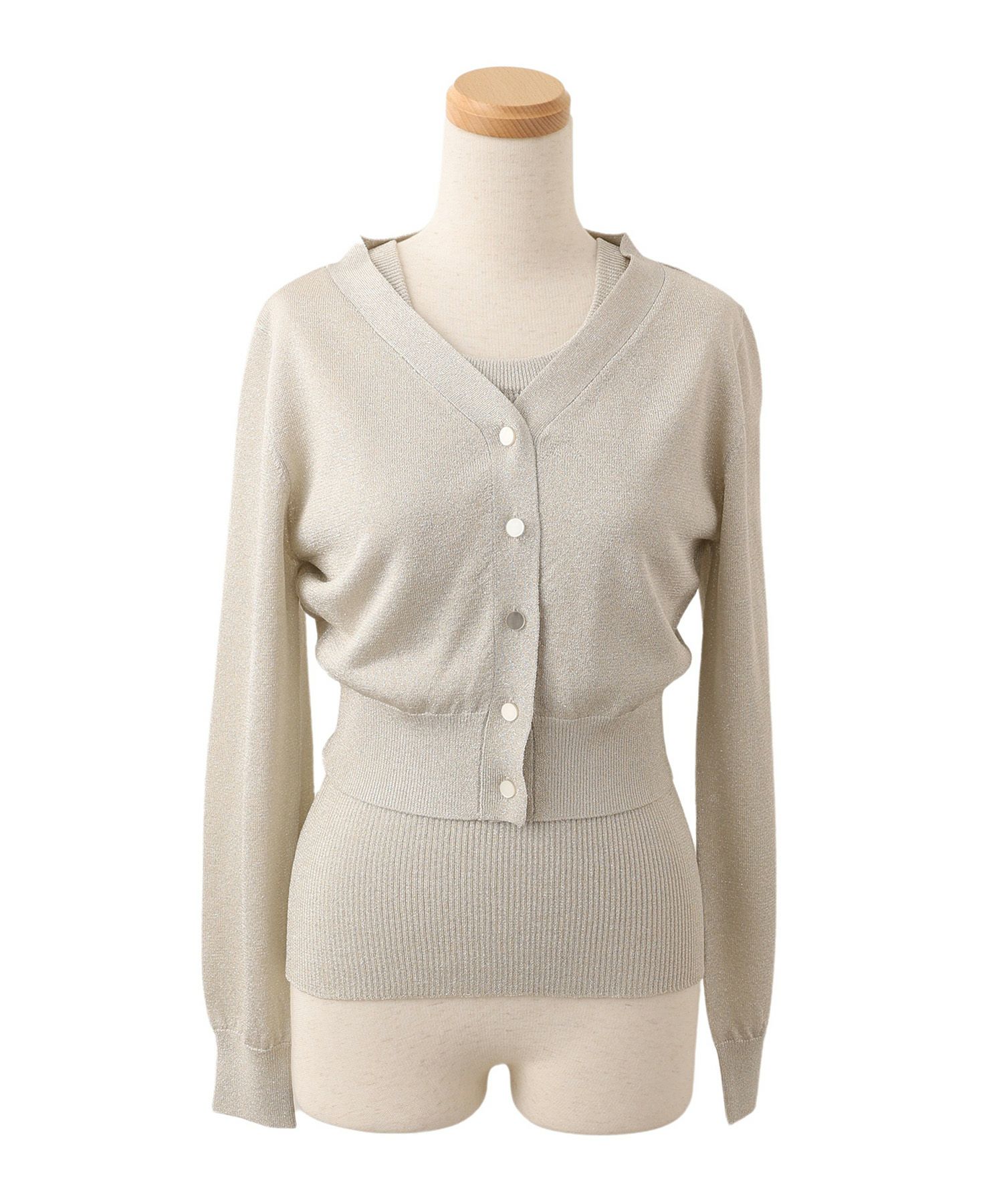 CLEARANCE-SALE ハイツイスト シャイニー ニット アンサンブル Joint  