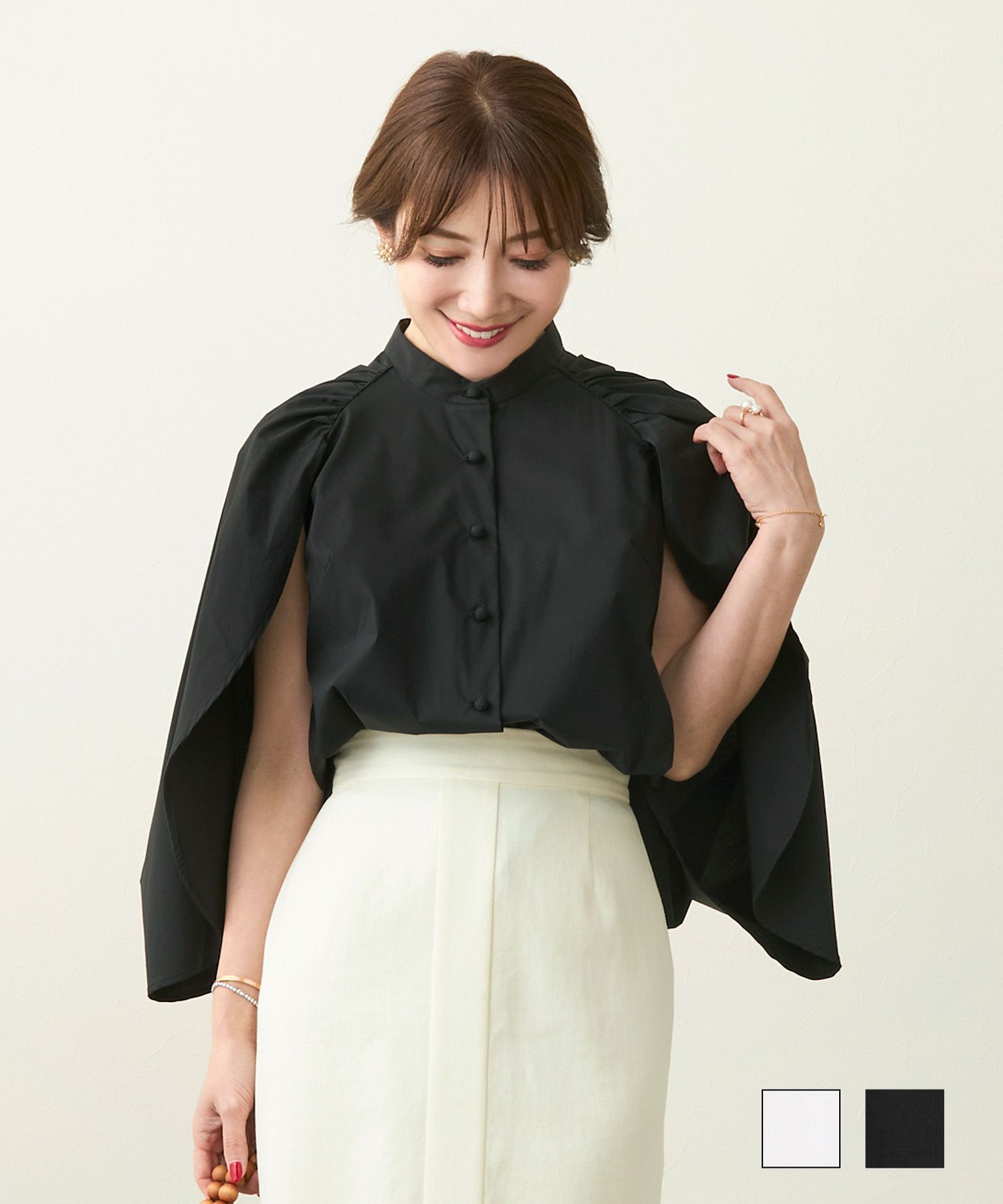 ポンチョ風 ブラウス Liala×PG