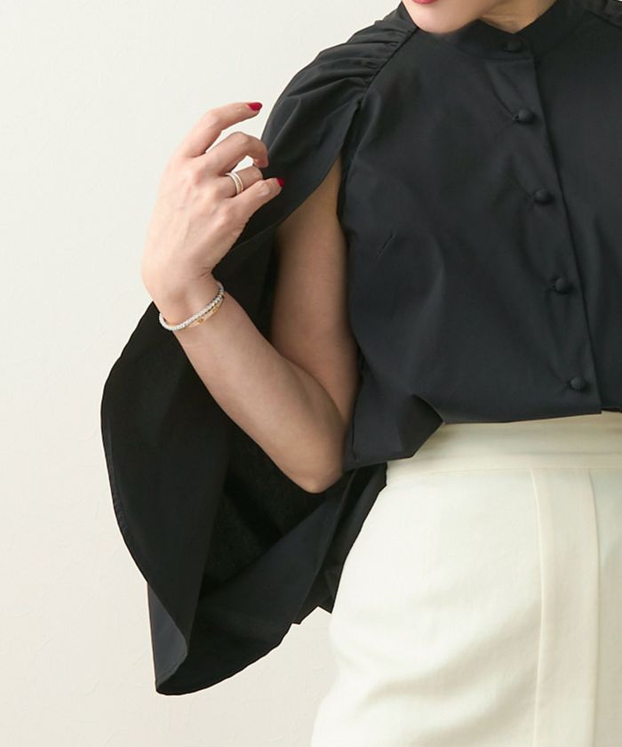 ポンチョ風 ブラウス Liala×PG 全2色｜lpg811-1910【1】 - 半袖