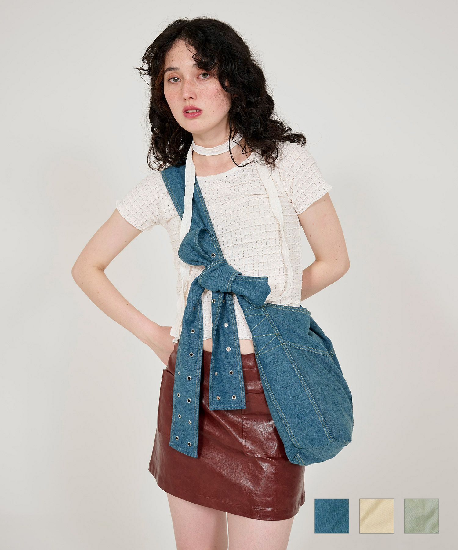 デニム リボントートバッグ TINA：JOJUN 全3色｜tnj922-0839【5  