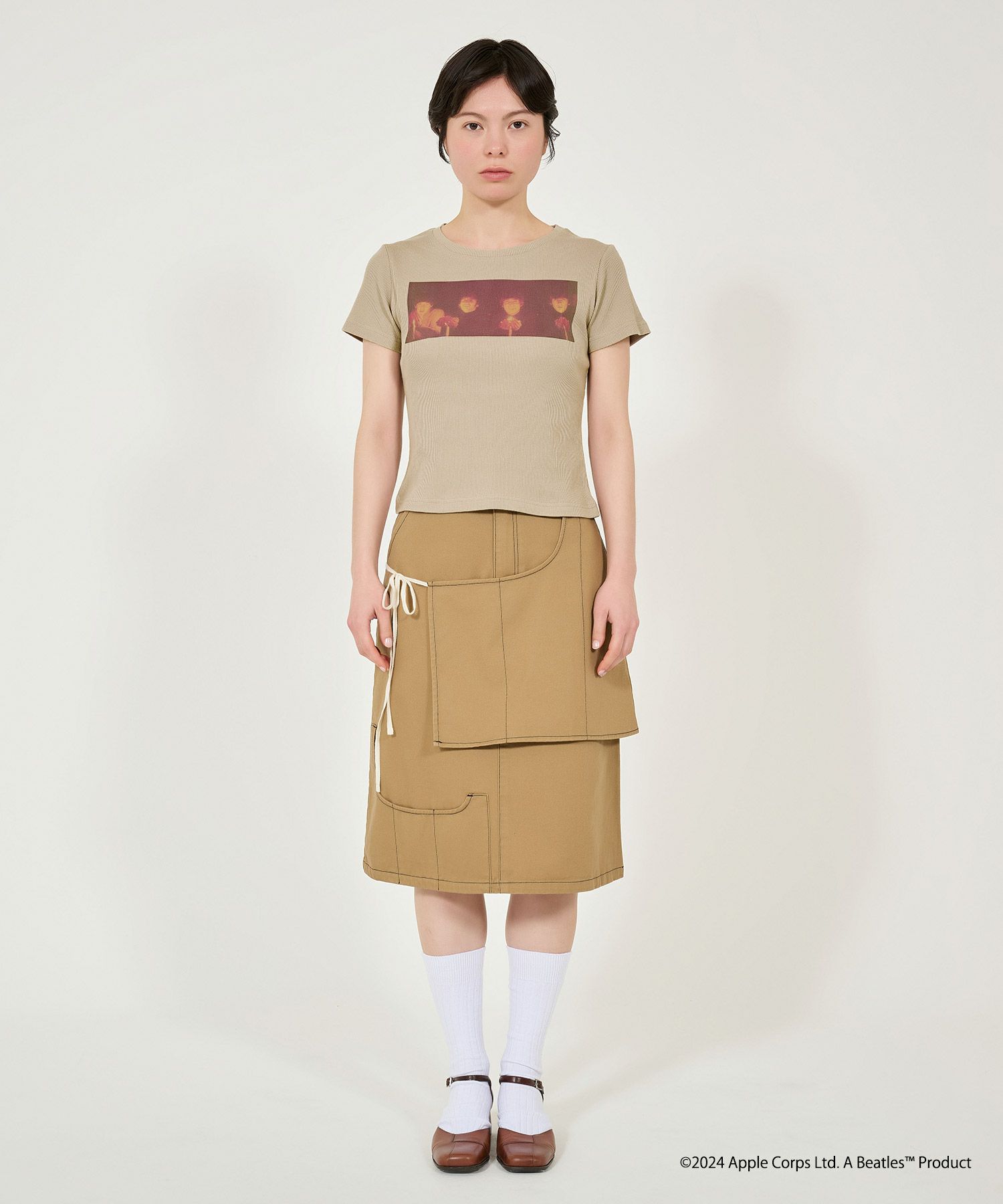 Tシャツ/トップス/リブTシャツ/ビートルズ