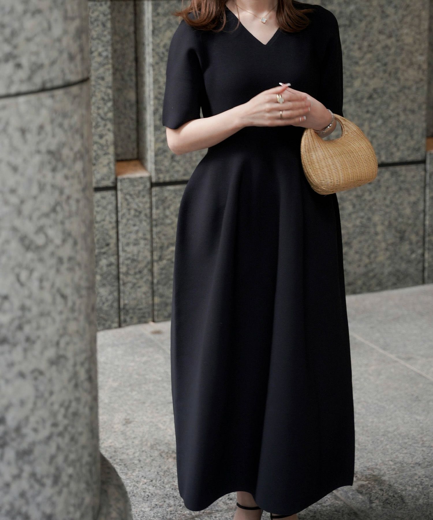 Theory 18aw ケーブル編みワンピース （ケーブルニットワンピース  