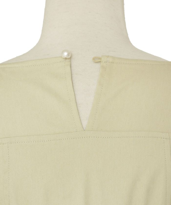 EarlyAutumn-SALE レース スリーブ デニム ワンピース le reve